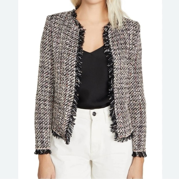 IRO Shavadispe Frayed Tweed Blazer Jacket - Picture 1 of 7